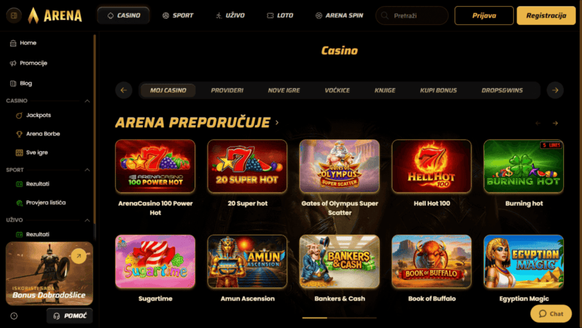 Arena Casino Spielegalerie